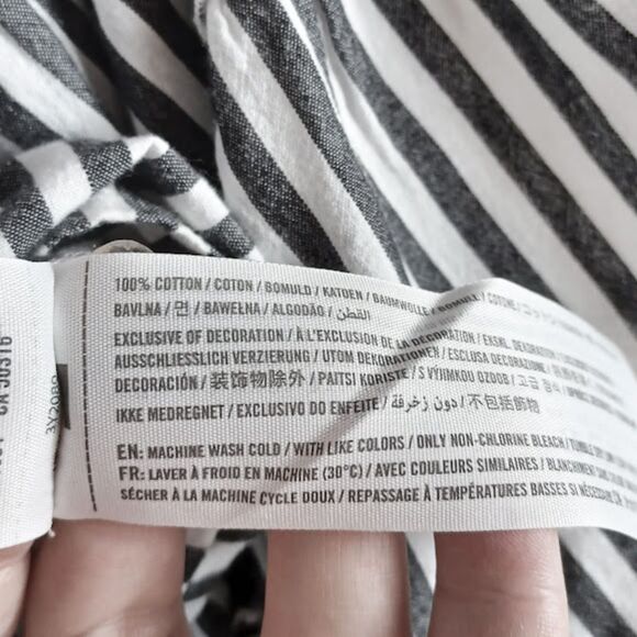 Hollister Sz S Boho Ruffle Batwing Sleeve Crop Top Cotton Minimalist Indie Style - Picture 7 of 7